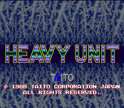 Heavy Unit (World) Title Screen